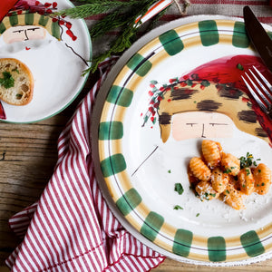 Old St. Nick Round Salad Plate - Animal Hat