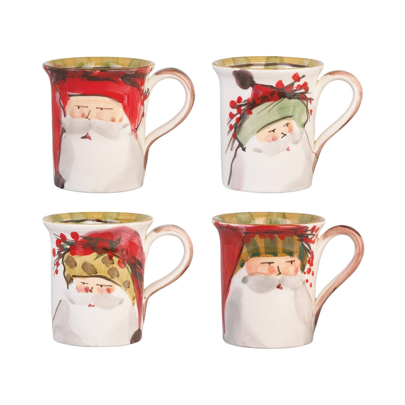 Old St Nick Assorted Mug - Set of 4 by VIETRI