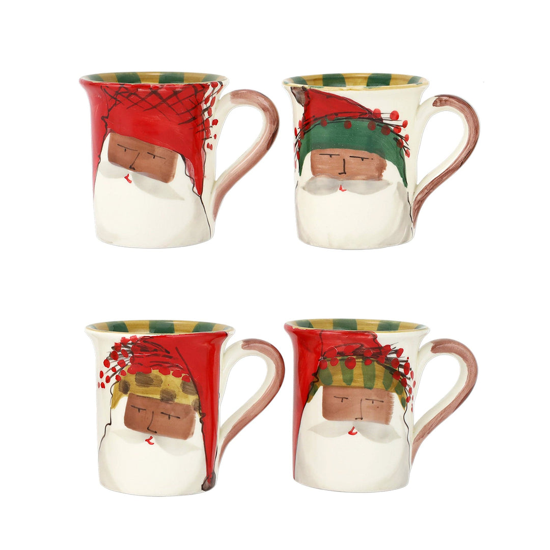 Old St. Nick Multicultural Assorted Mugs - Set of 4