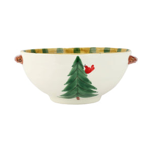 Old St. Nick Handled Bowl w/ Bird Watcher