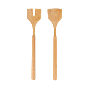 Ontano Wood Salad Serving Set - Natural