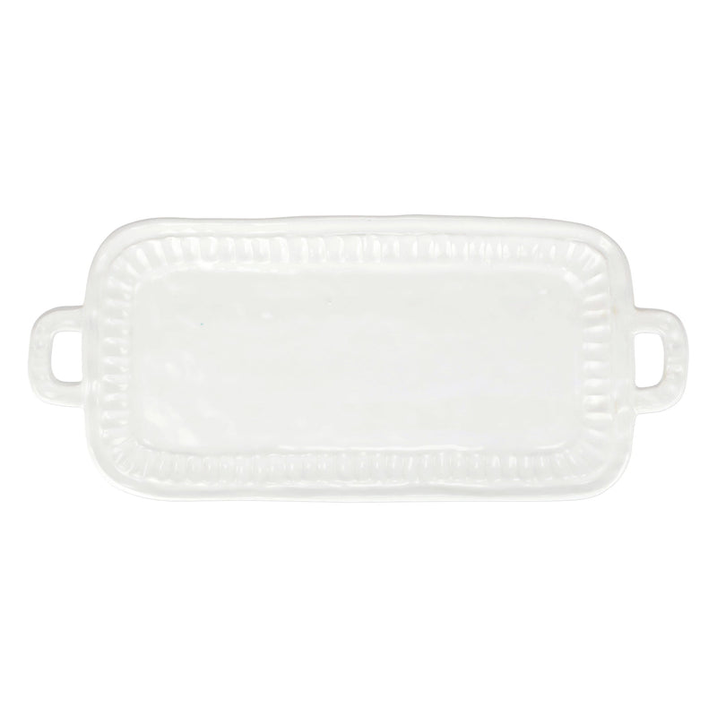 Pietra Serena Handled Rectangular Platter