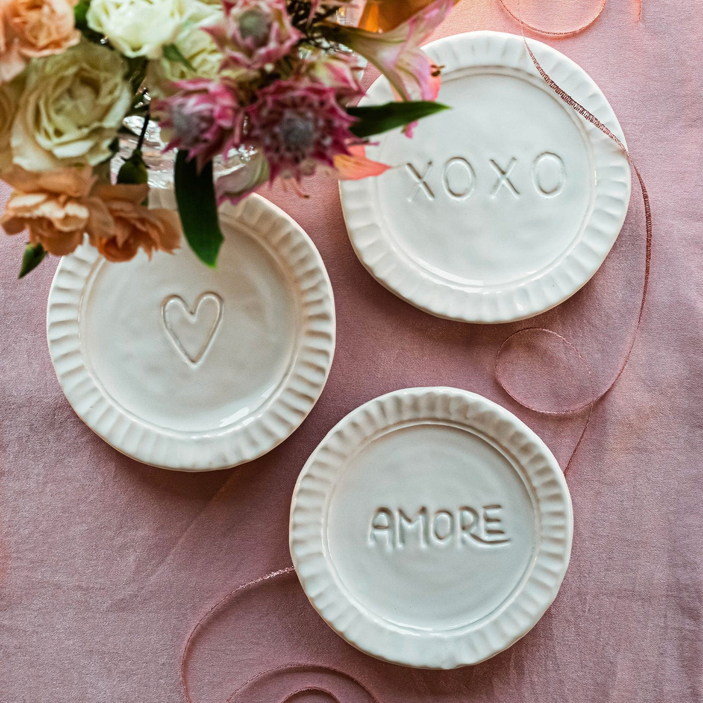 Pietra Serena Amore Plate