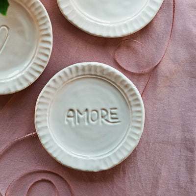 Pietra Serena Amore Plate