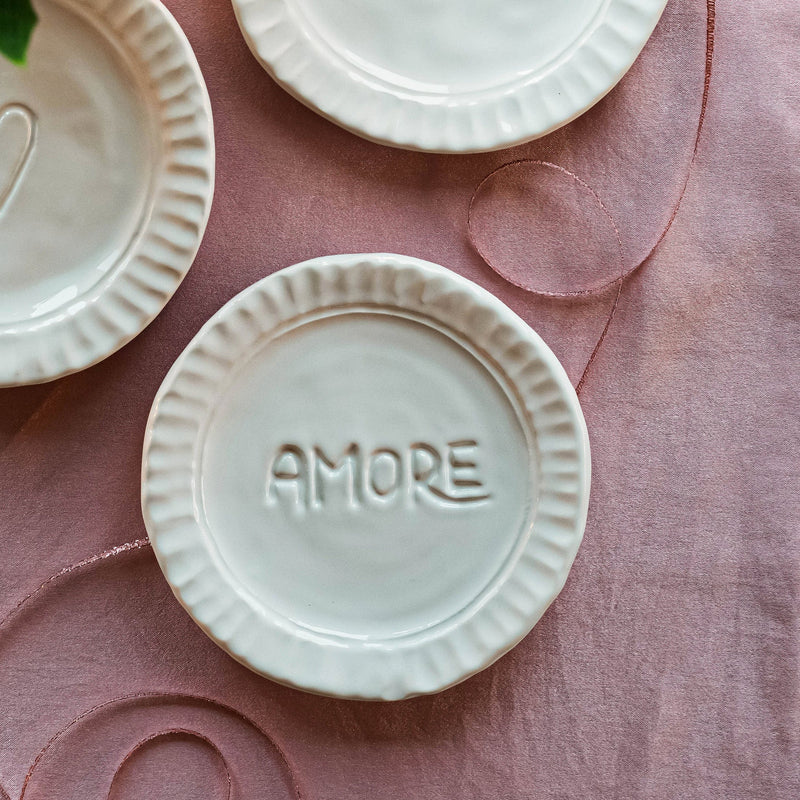 Pietra Serena Amore Plate