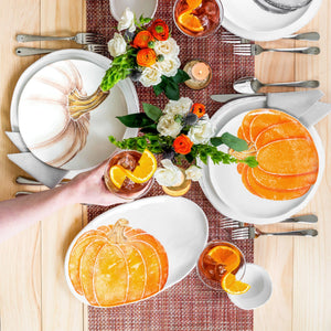 Pumpkins Salad Plate - Orange Medium Pumpkin