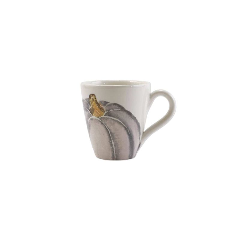 Pumpkins Mug - Gray Medium Pumpkin by VIETRI