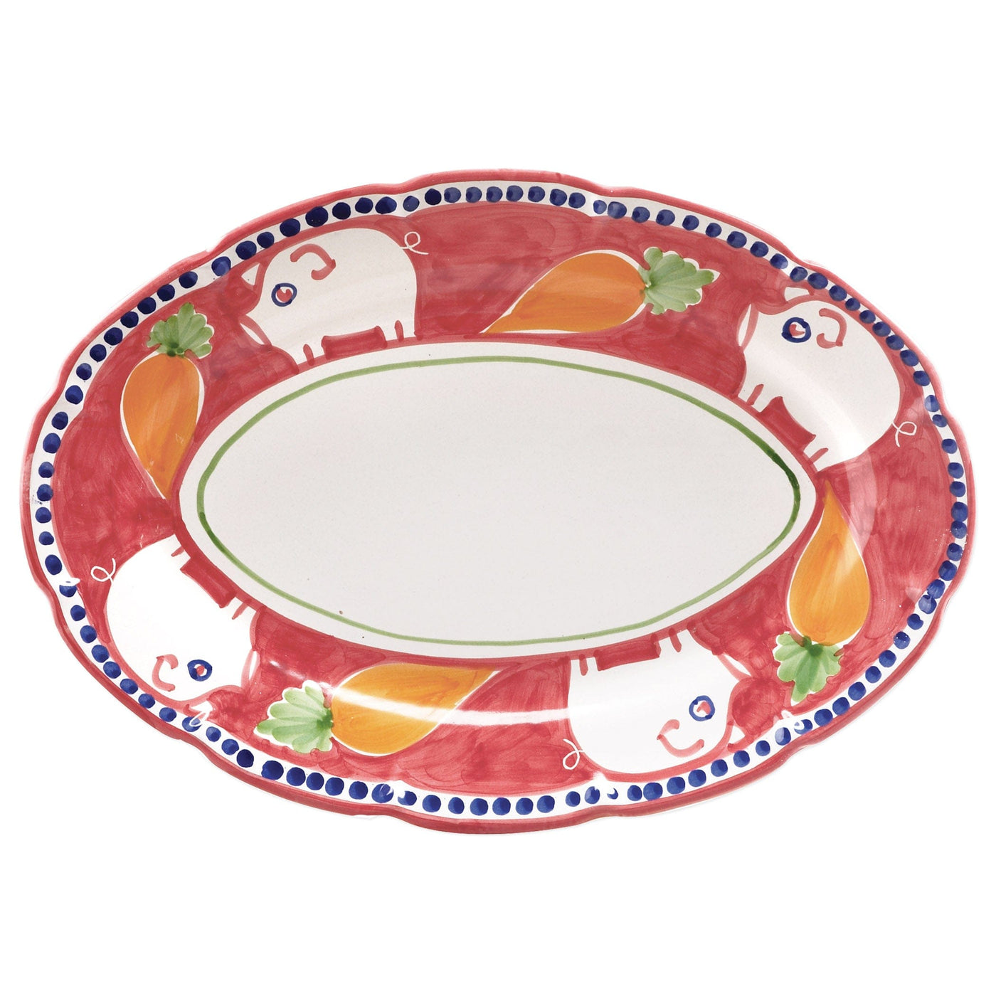 Campagna Porco Oval Platter by VIETRI