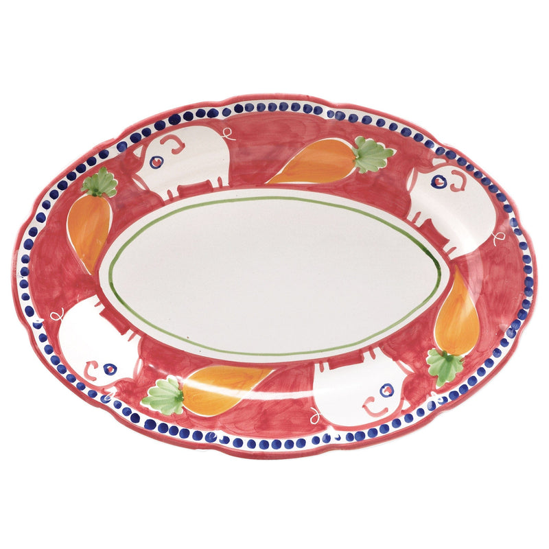 Campagna Porco Oval Platter by VIETRI