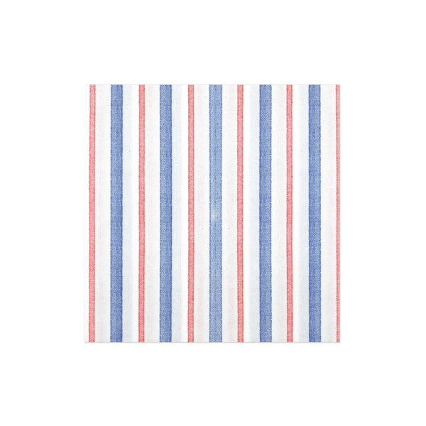 Papersoft Napkins Americana Stripe Dinner Napkins (Pack of 20) by VIETRI