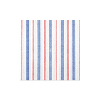 Papersoft Napkins Americana Stripe Dinner Napkins (Pack of 50) by VIETRI