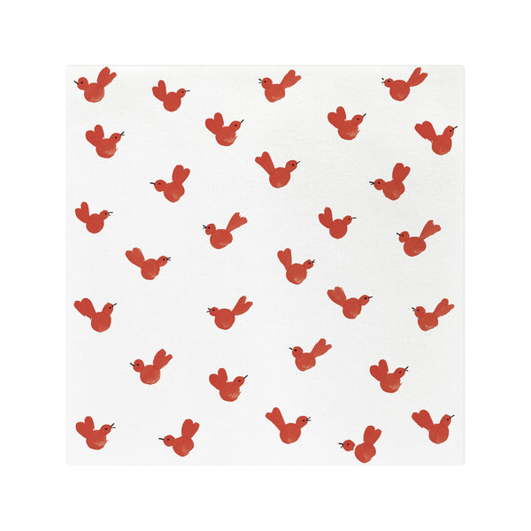 Papersoft Napkins Red Bird Dinner Napkins