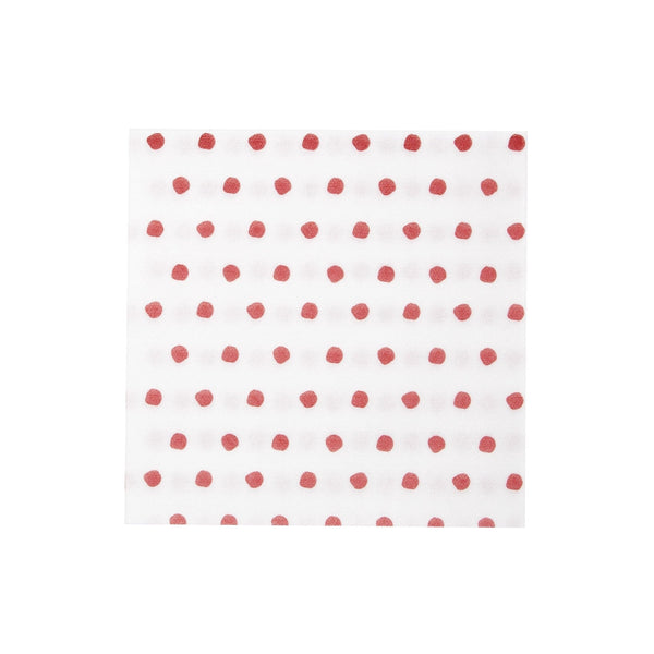 Papersoft Napkins Red Dot Dinner Napkins (Pack of (20) by VIETRI