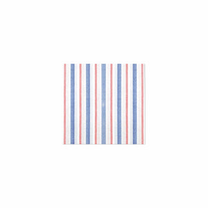 Papersoft Napkins Americana Stripe Cocktail Napkins (Pack of 20) by VIETRI