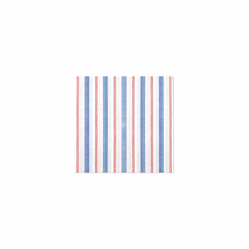 Papersoft Napkins Americana Stripe Cocktail Napkins (Pack of 20) by VIETRI