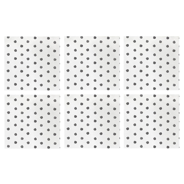 Papersoft Napkins Dot Cocktail Napkins (Pack of 20) - Set of 6