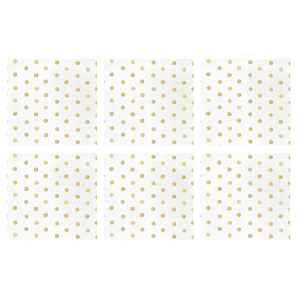 Papersoft Napkins Dot Cocktail Napkins (Pack of 20) - Set of 6