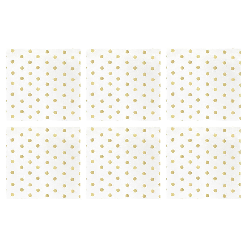 Papersoft Napkins Dot Cocktail Napkins (Pack of 20) - Set of 6