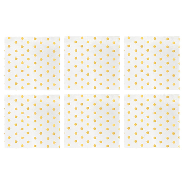 Papersoft Napkins Dot Cocktail Napkins (Pack of 20) - Set of 6