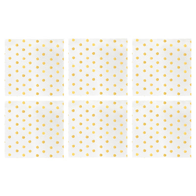 Papersoft Napkins Dot Cocktail Napkins (Pack of 20) - Set of 6