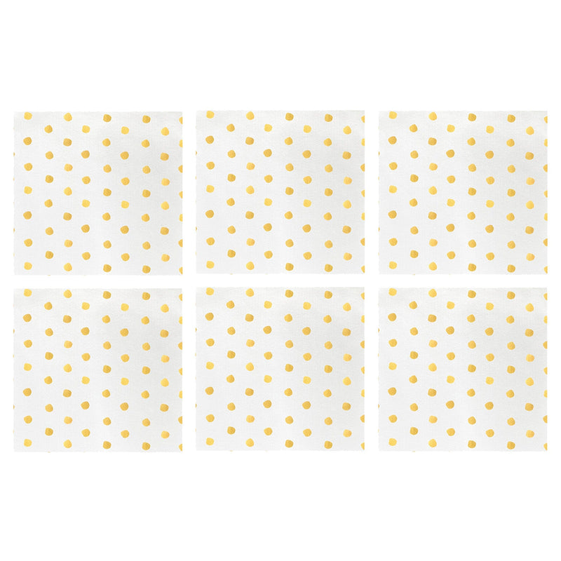 Papersoft Napkins Dot Cocktail Napkins (Pack of 20) - Set of 6