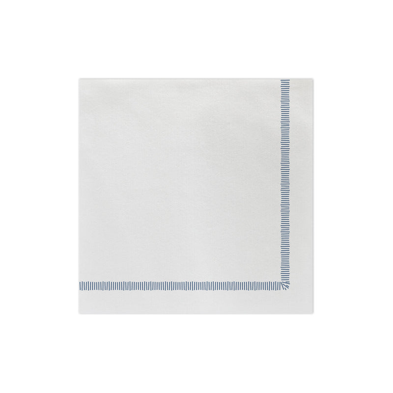 Papersoft Napkins Fringe Blue Dinner Napkins (Pack of 20)