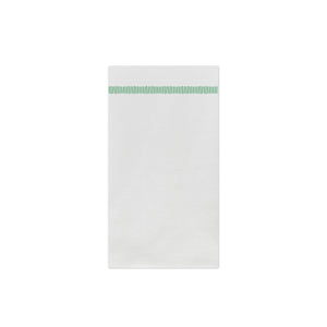 Papersoft Napkins Fringe Green Guest Towels (Pack of 20)