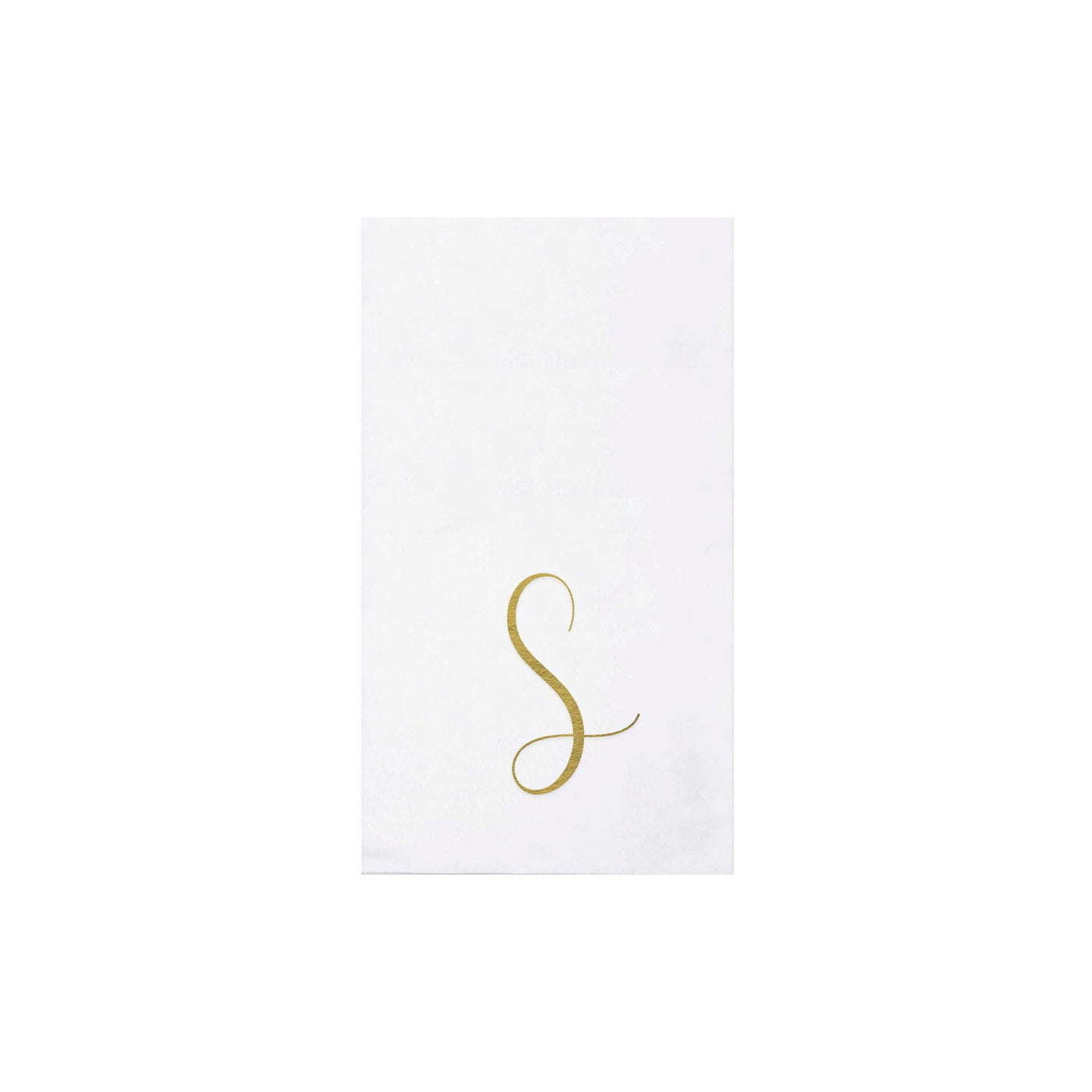 Papersoft Napkins Monogram Guest Towels Pack of 20 - S Silver