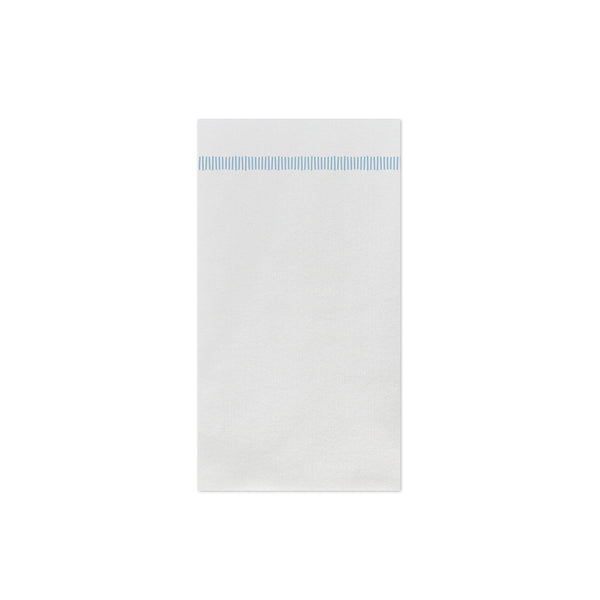 Papersoft Napkins Fringe Light Blue Guest Towels (Pack of 20)