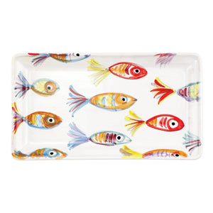 Pesci Colorati Rectangular Platter by VIETRI