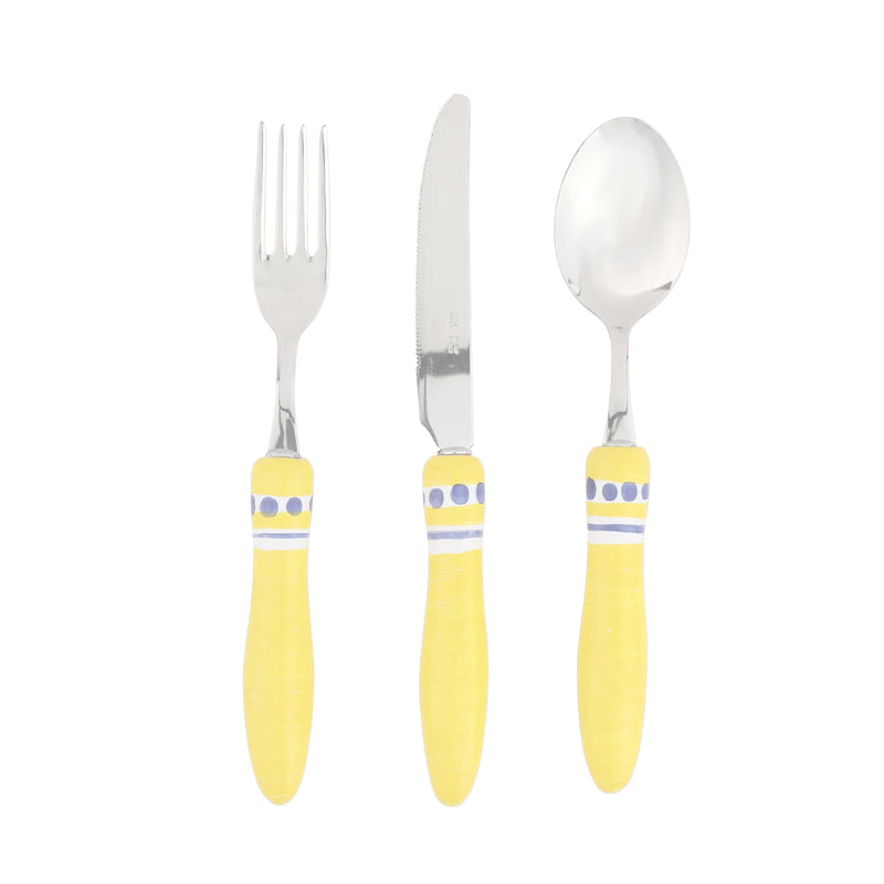 Positano Yellow Three-Piece Place Setting