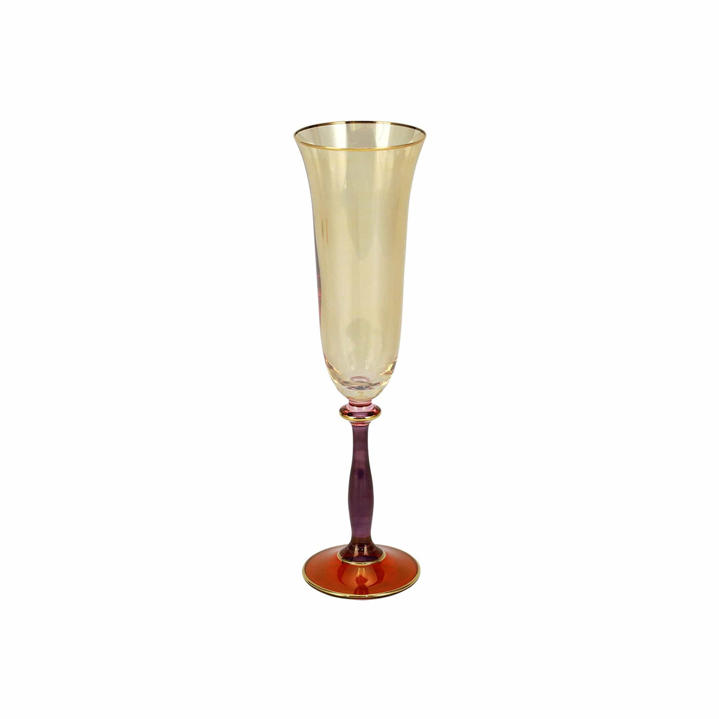 Regalia Deco Red Champagne Glass