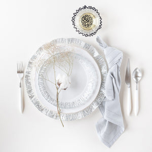 Rufolo Glass Platinum Salad Plate