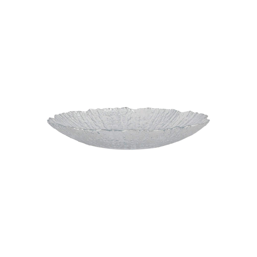 Rufolo Glass Platinum Small Shallow Bowl