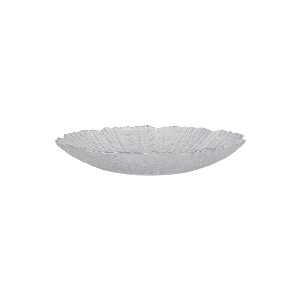 Rufolo Glass Platinum Small Shallow Bowl