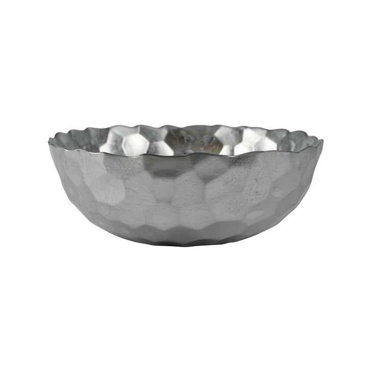 Rufolo Glass Platinum Honeycomb Large Bowl