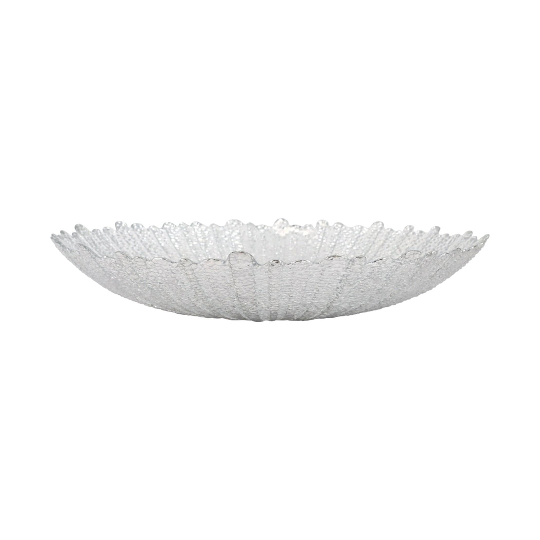 Rufolo Glass Platinum Large Serving Bowl