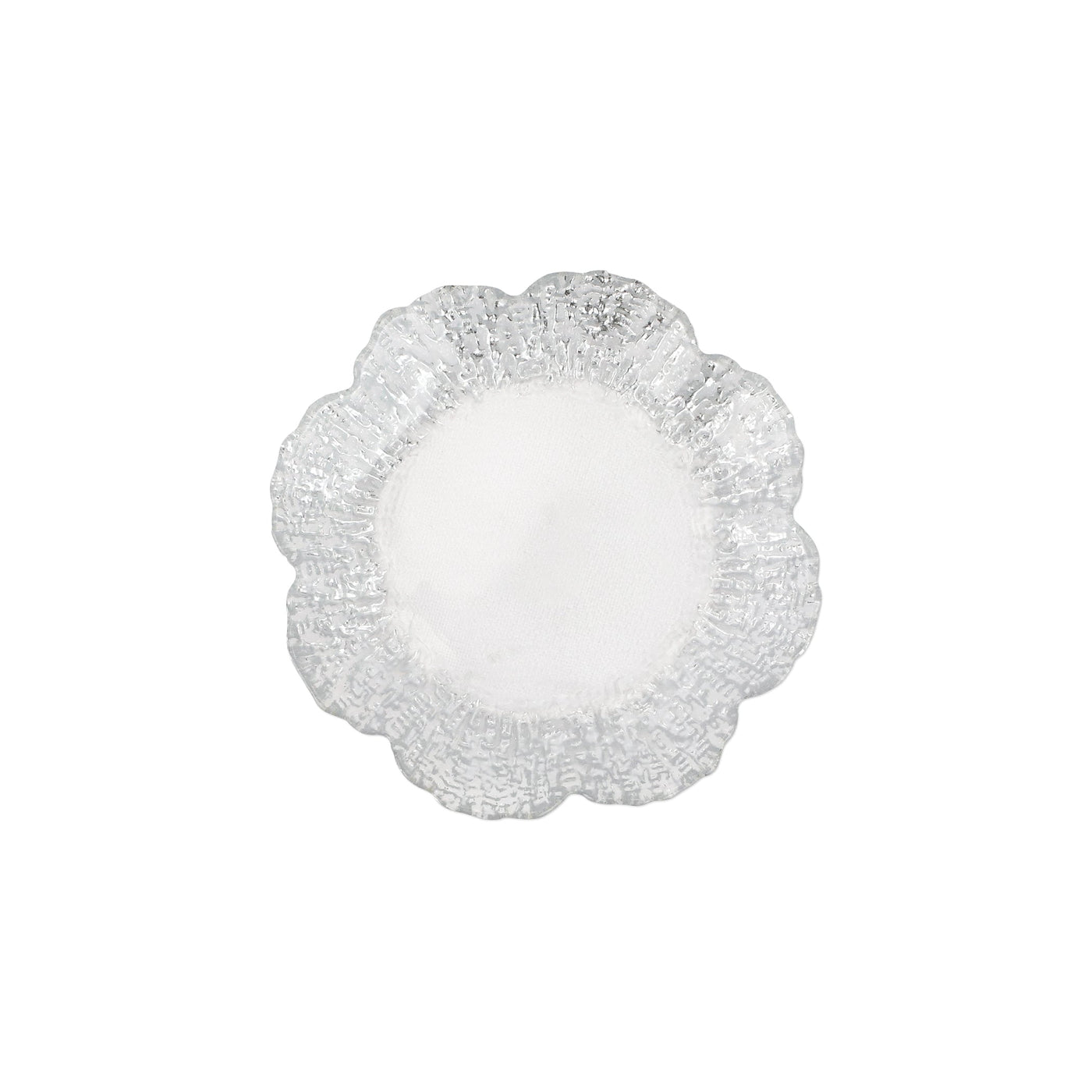 Rufolo Glass Platinum Canape Plate