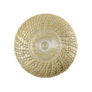 Rufolo Glass Gold Crocodile Small Cake Stand by VIETRI