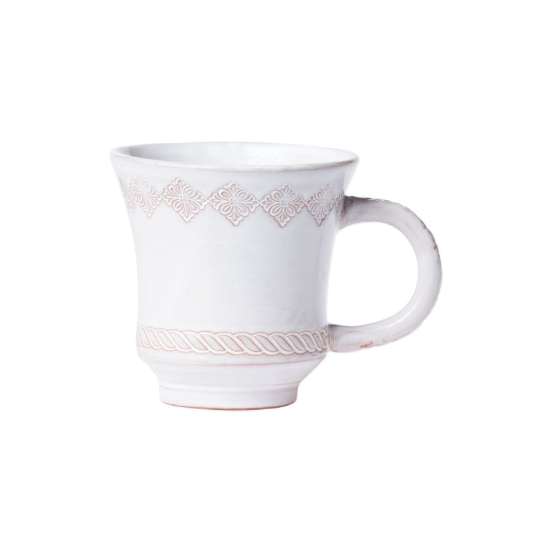 Bellezza Stone White Mug by VIETRI