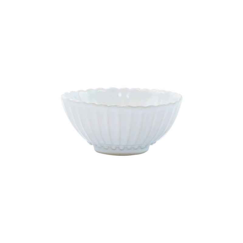 Incanto Stone White Stripe Small Bowl by VIETRI