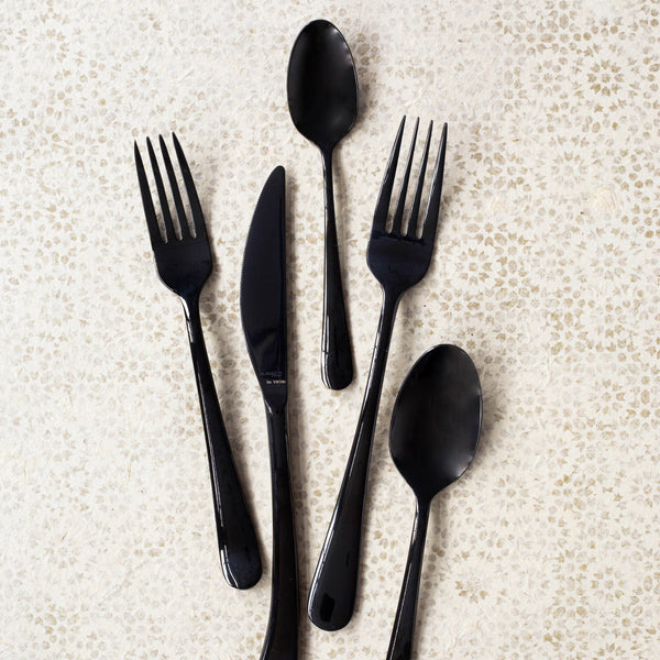 Settimocielo Nero Five-Piece Place Setting