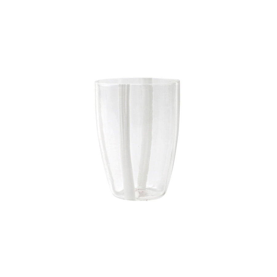 Stripe White Tall Tumbler by VIETRI