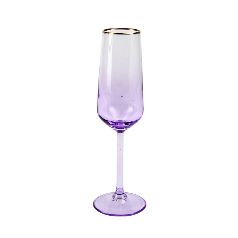 Rainbow Champagne Flute