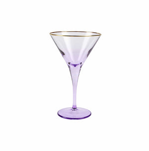 Rainbow Amethyst Martini Glass