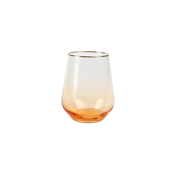 Rainbow Stemless Wine Glass