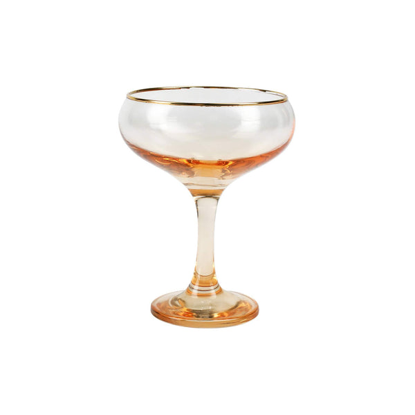 Rainbow Coupe Champagne Glass