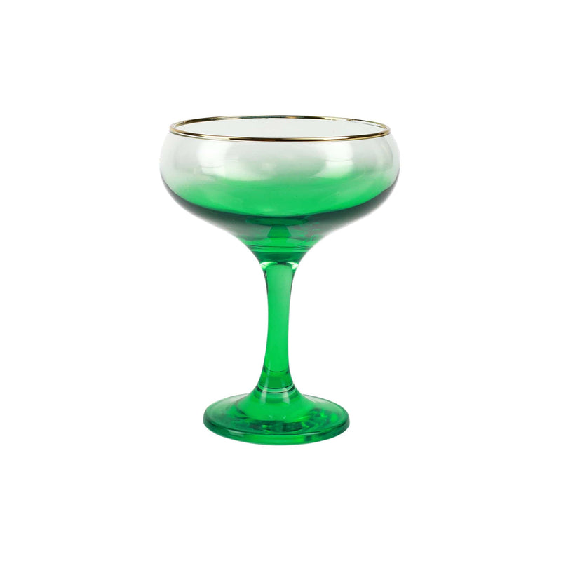 Rainbow Coupe Champagne Glass