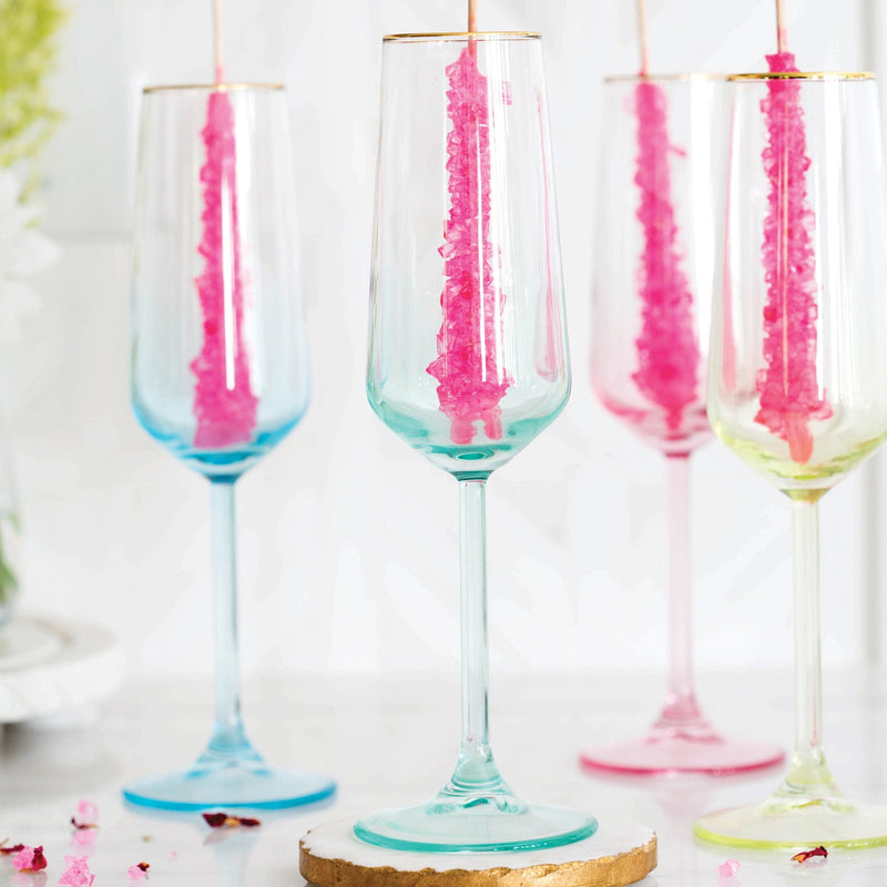 Rainbow Champagne Flute