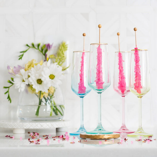 Rainbow Champagne Flute